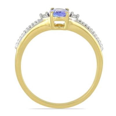 BUY STERLING SILVER TANZANITE GEMSTONE CLASSIC RING